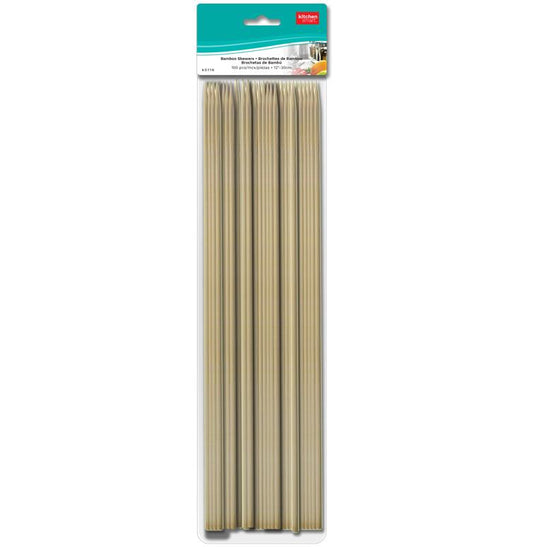 BAMBOO SKEWERS - 100, 12"