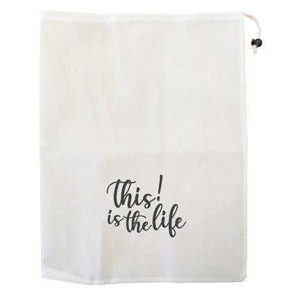 TITL-PRINTED BREAD BAG-WHITE 8X12 INCHES