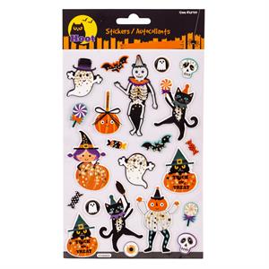 Hoot Hween Puffy Stickers,Header