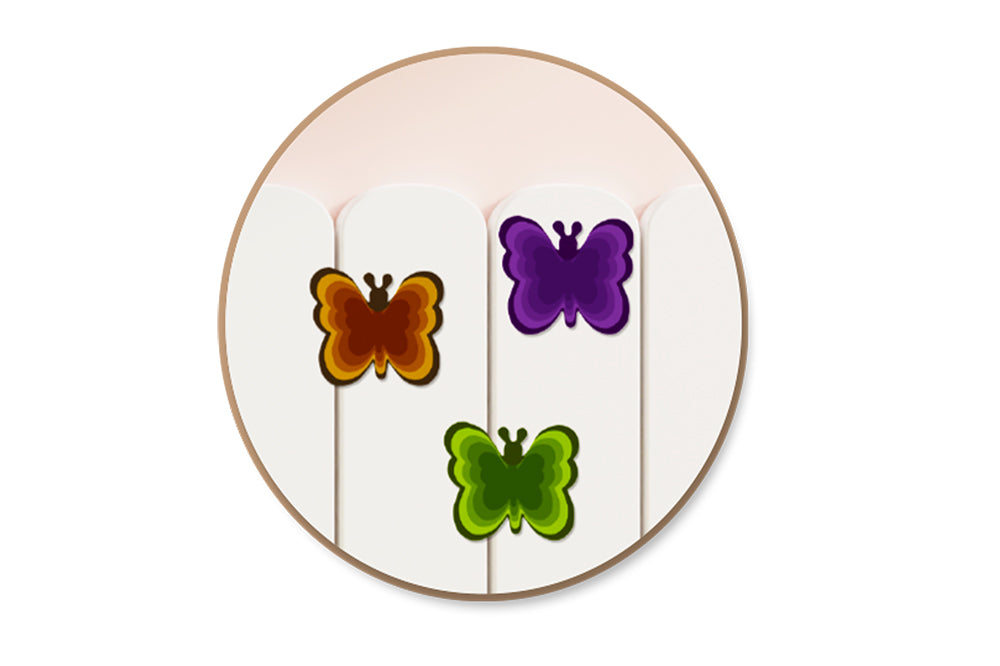Wood Craft: 8cm Wood Shapes x12 L) Butterfly