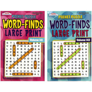 Book Word Finds Large Print Pocket Puzzle