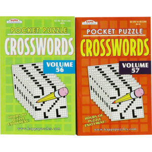 Book Crossword Puzzle Pocket Size