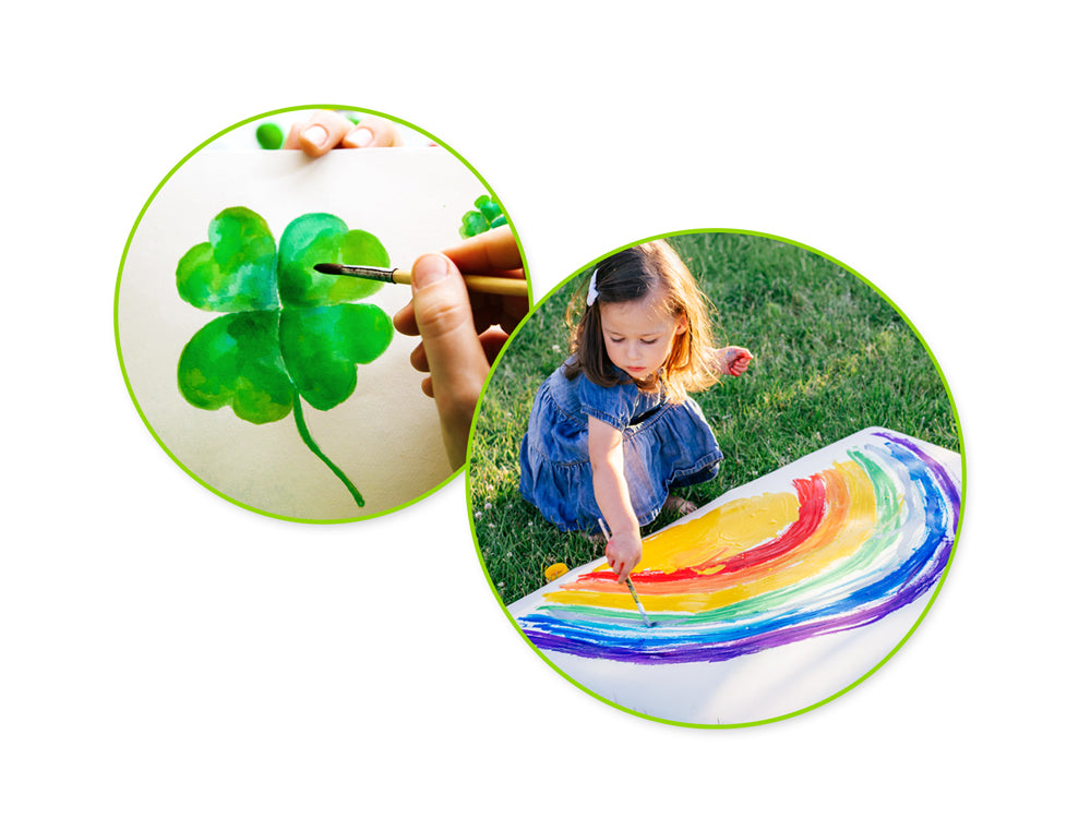 Krafty Kids Paint: 250ml Tempera (8.45oz) D) Neon Green