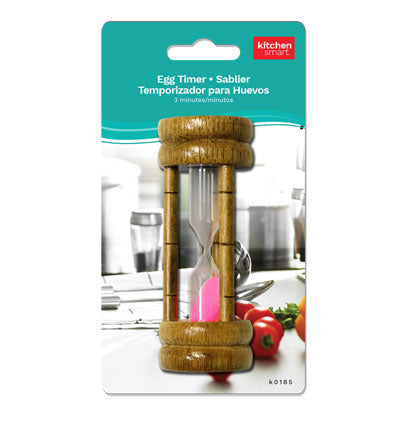 EGG TIMER - 3 MINUTES, WOOD