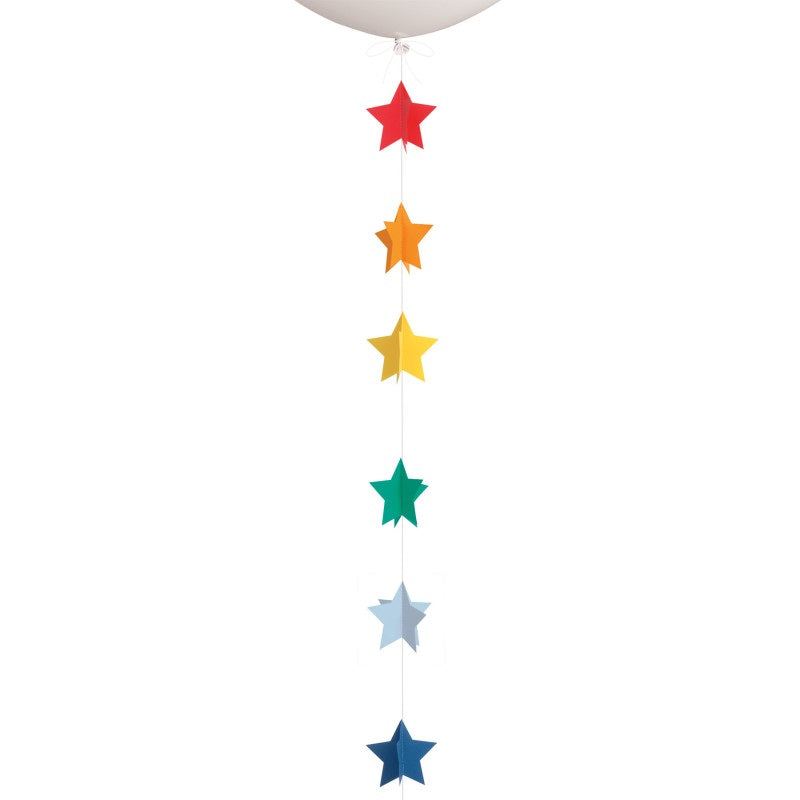 3D Paper Stars Balloon Tail  6 ft