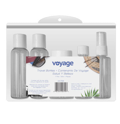 TRAVEL BOTTLES - 7PCS