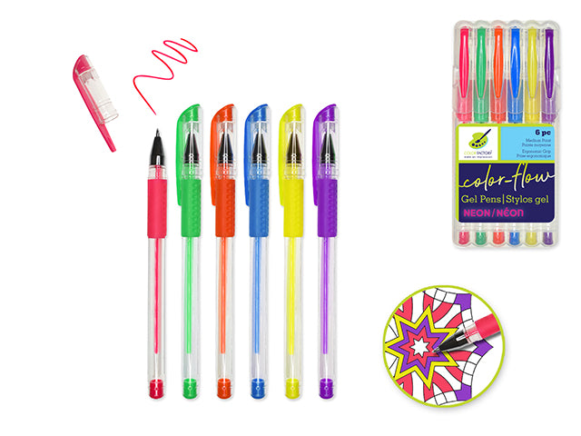 Color Factory Tool: Color-Flow Gel Pen 'Living In Color' Premium C) Neons