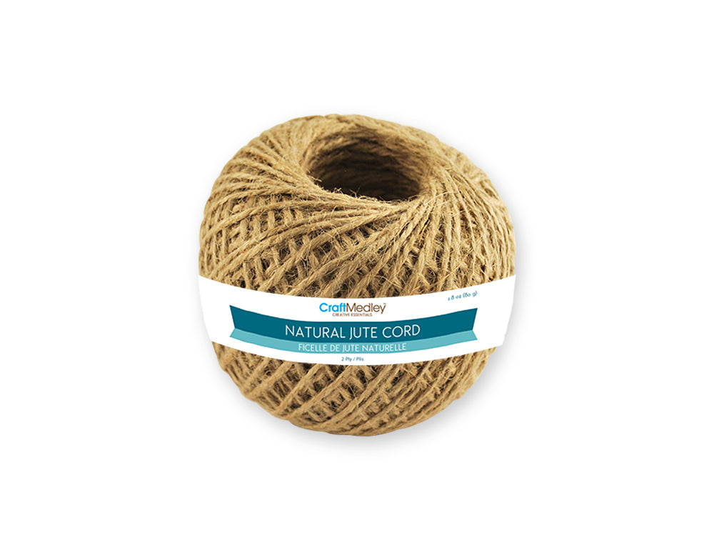 Craft Medley: 2ply Natural Jute Cord 80g
