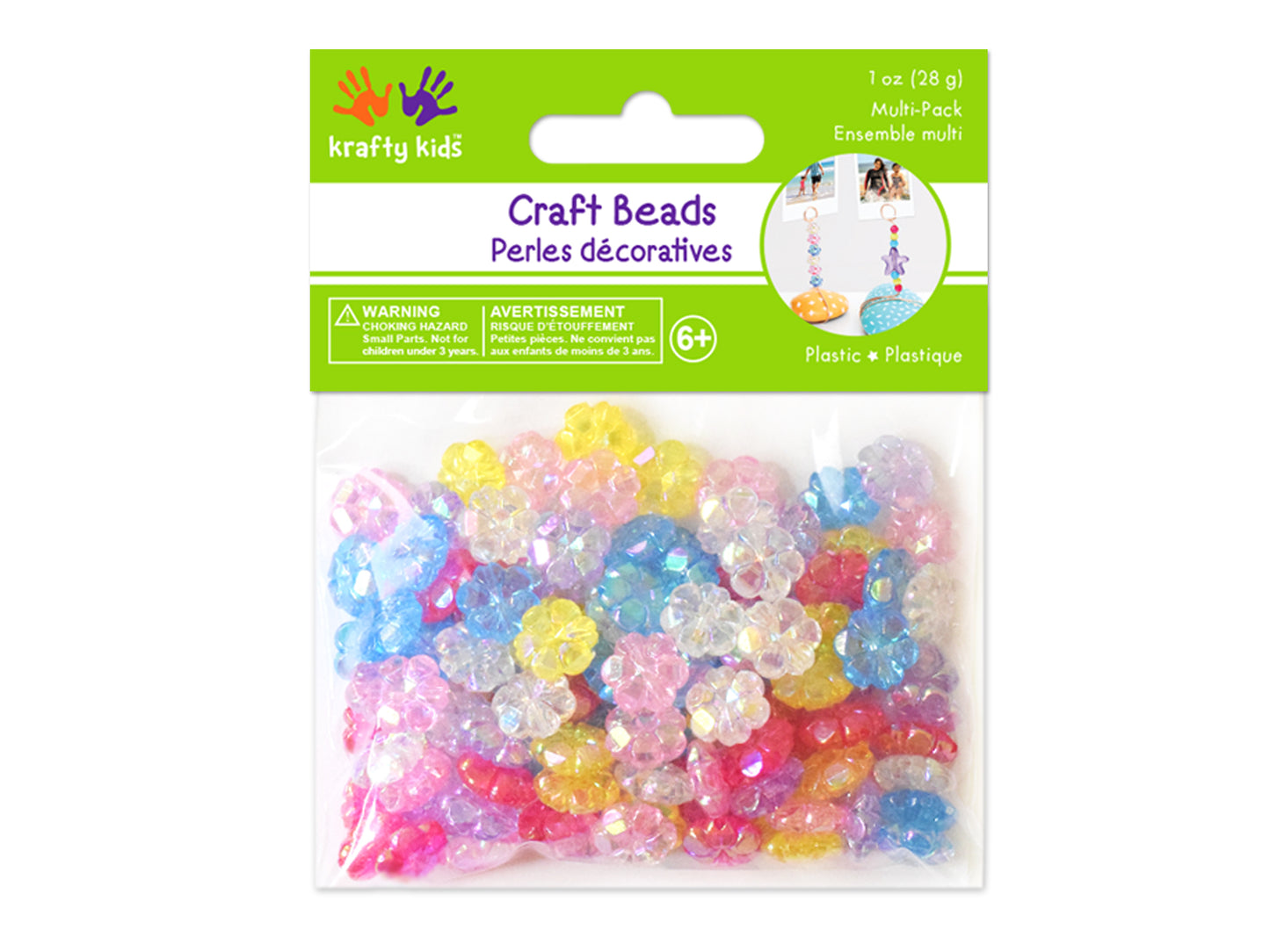 Acrylic Beads: 28g Multi-Packs B) Flowers A/B
