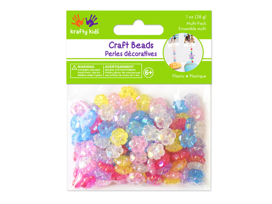 Acrylic Beads: 28g Multi-Packs B) Flowers A/B