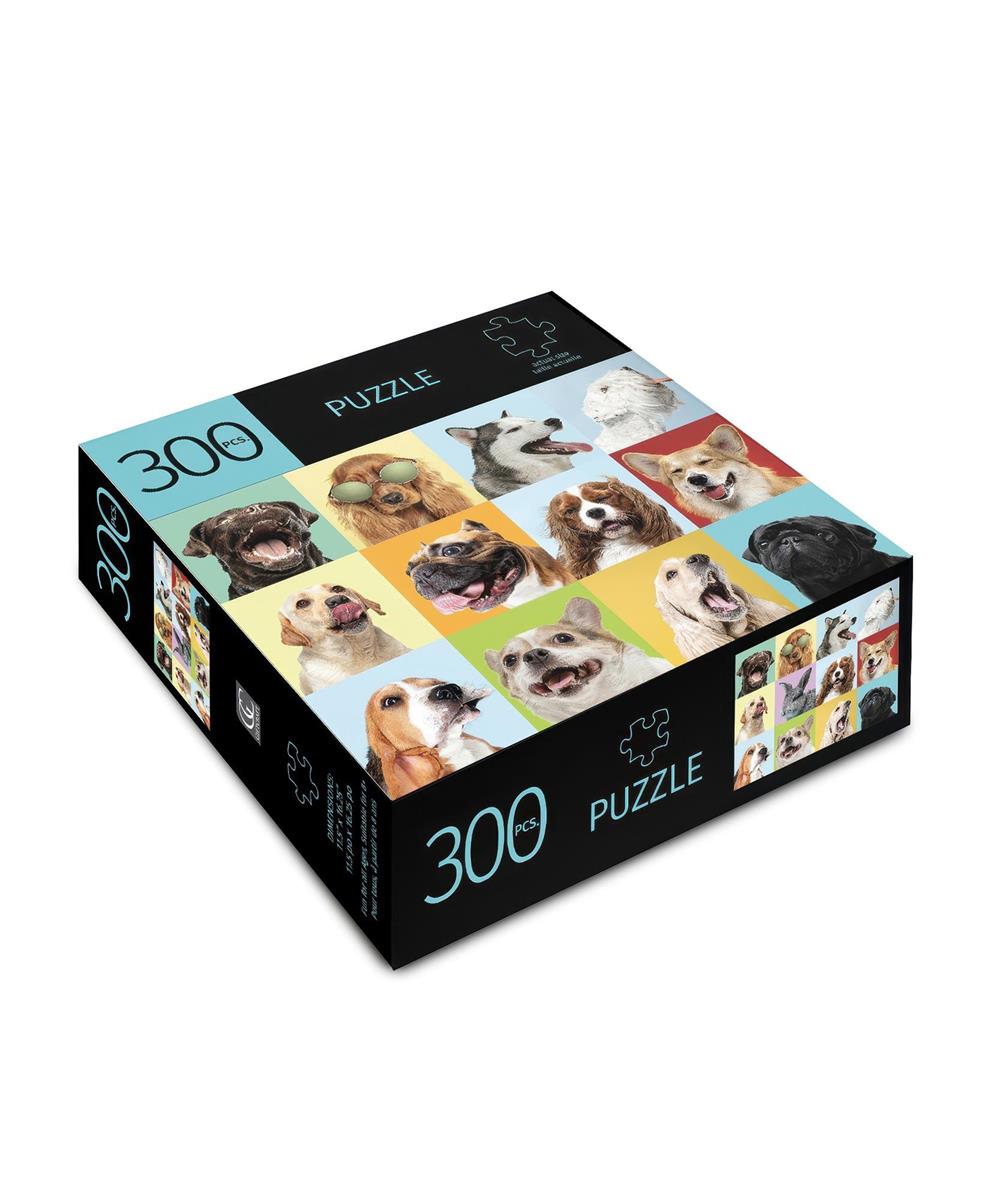 Paper 300pc Puzzle, Dogs, L:8"xW:8"xH:2.3"