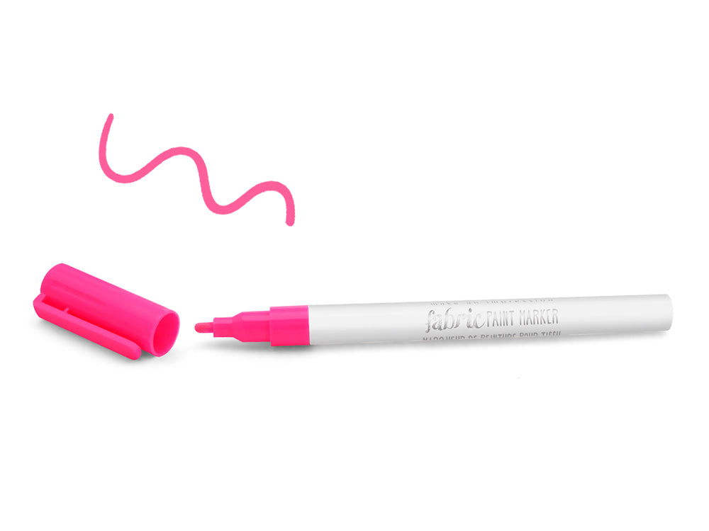 Color Factory: Fabric Paint Marker Permanent 3ml E) Neon Pink