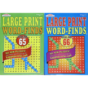 Book Word Finds Large Print