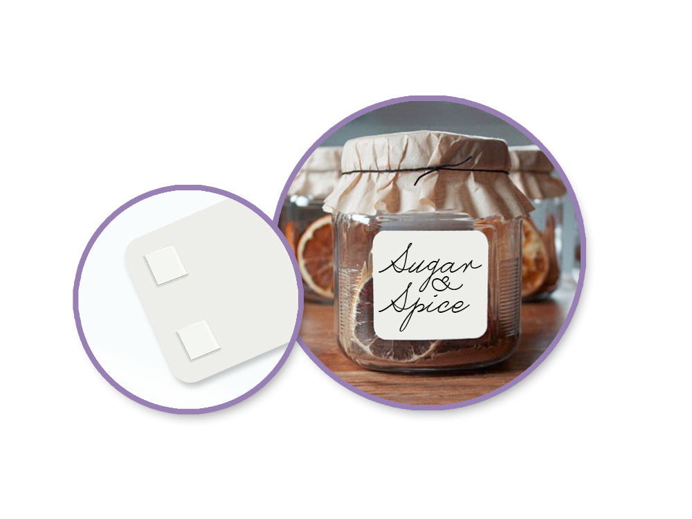 Clear Glue Pads: 1/4" Square 264pc High-Tack Flat Acid free