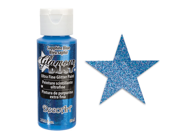 Glamour Dust Paint: 2oz Ultrafine Glitter Paint DGD01-DGD21 11 Blue Sapphire