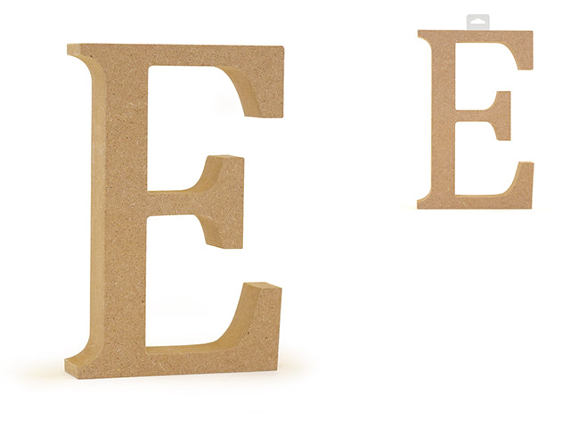 Wood Letters: 5 1/8" MDF Standing E