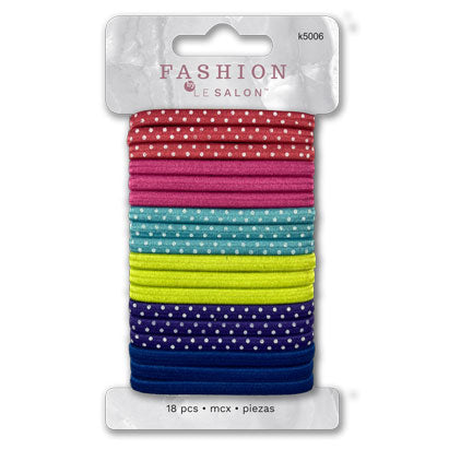 HAIR ELASTIC - 18 PCS 8*12CM