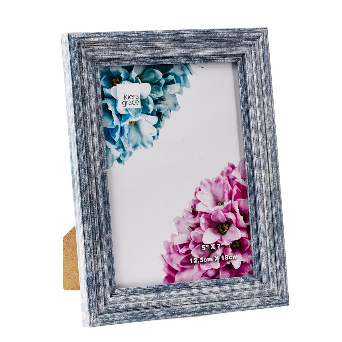 KG Desta 5x7" Photo Frame Aged Blue, PS Plastic