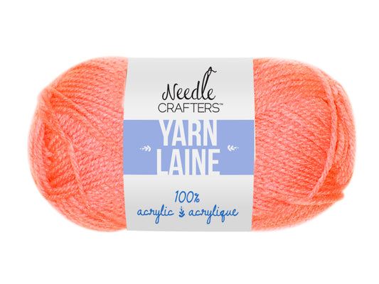 Needlecrafters: 50g Acrylic Yarn Standard Ball Dyed V) Bright Salmon
