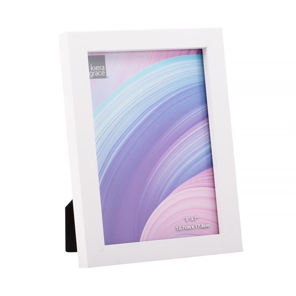 KG Contempo 5X7" Wood Frame WHITE  ( LD S1 )