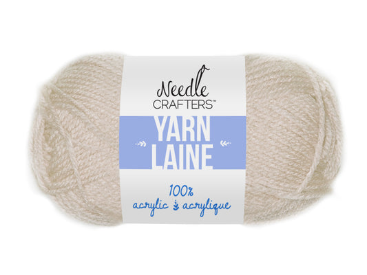 Needlecrafters: 50g Acrylic Yarn Standard Ball Dyed M) Ivory