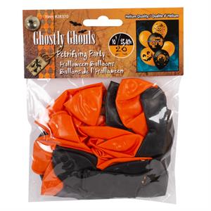 G.Ghouls 20ct.-10" Printed Hween Balloons, pbh