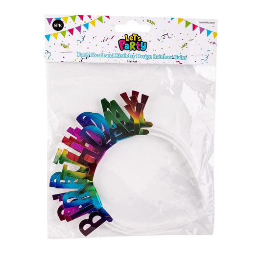 Let's Party, 4 Birthday Headband 21x16cm