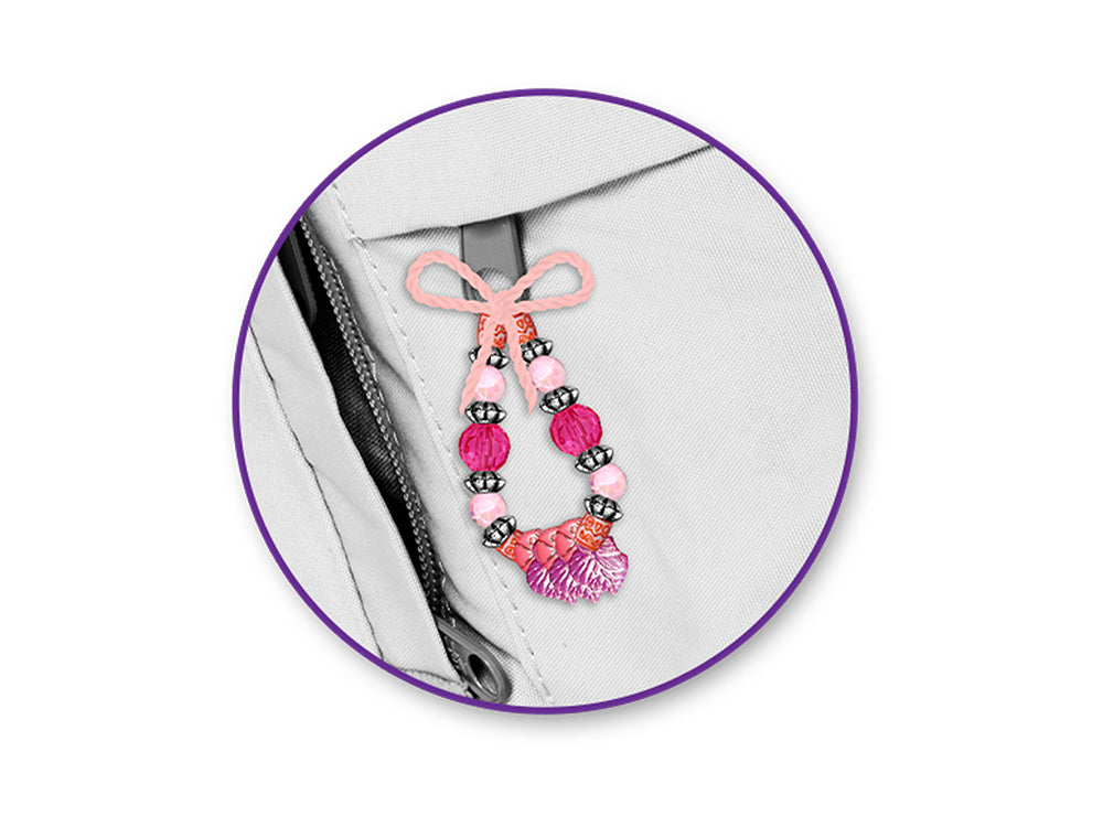 Acrylic Bead Kit: 30g Luxe Kit w/Spacers & Cording A) Pink