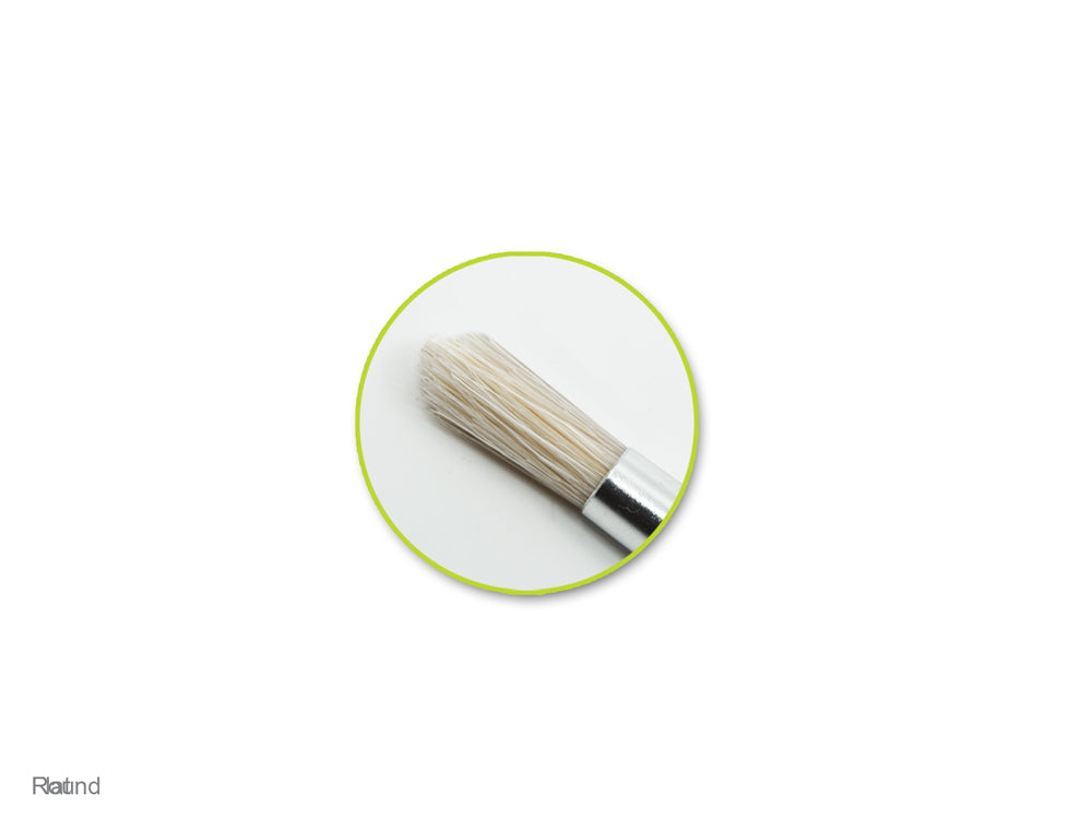 Artist Brush Set: #0-#16 Fine Bristle x5 Wood Handle B) Rounds