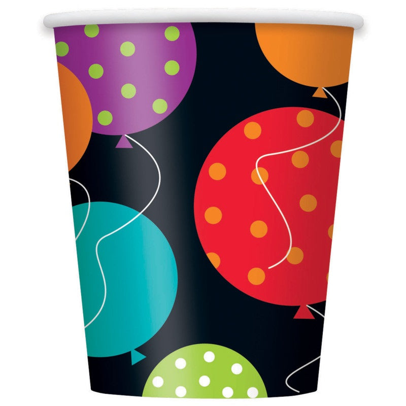 Birthday Cheer 9oz Paper Cups  8ct