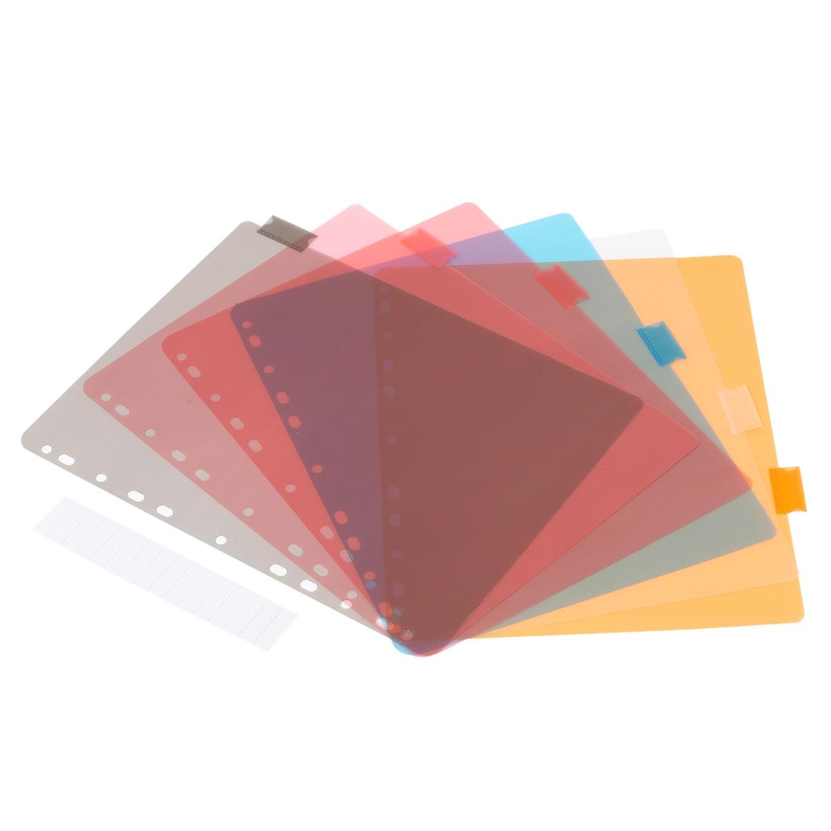 O.WKs. 6-pc PVC Index Divider, plastic bag w/ insert, 36/dsp