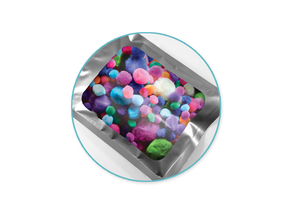 Craft Medley: Resealable Poly Pouches: 4.7" x 6.7" 6pc w/Window B) Silver