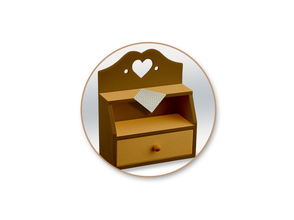 Wood Craft: 3.9"x2"x4.7" Mini DIY Cabinet