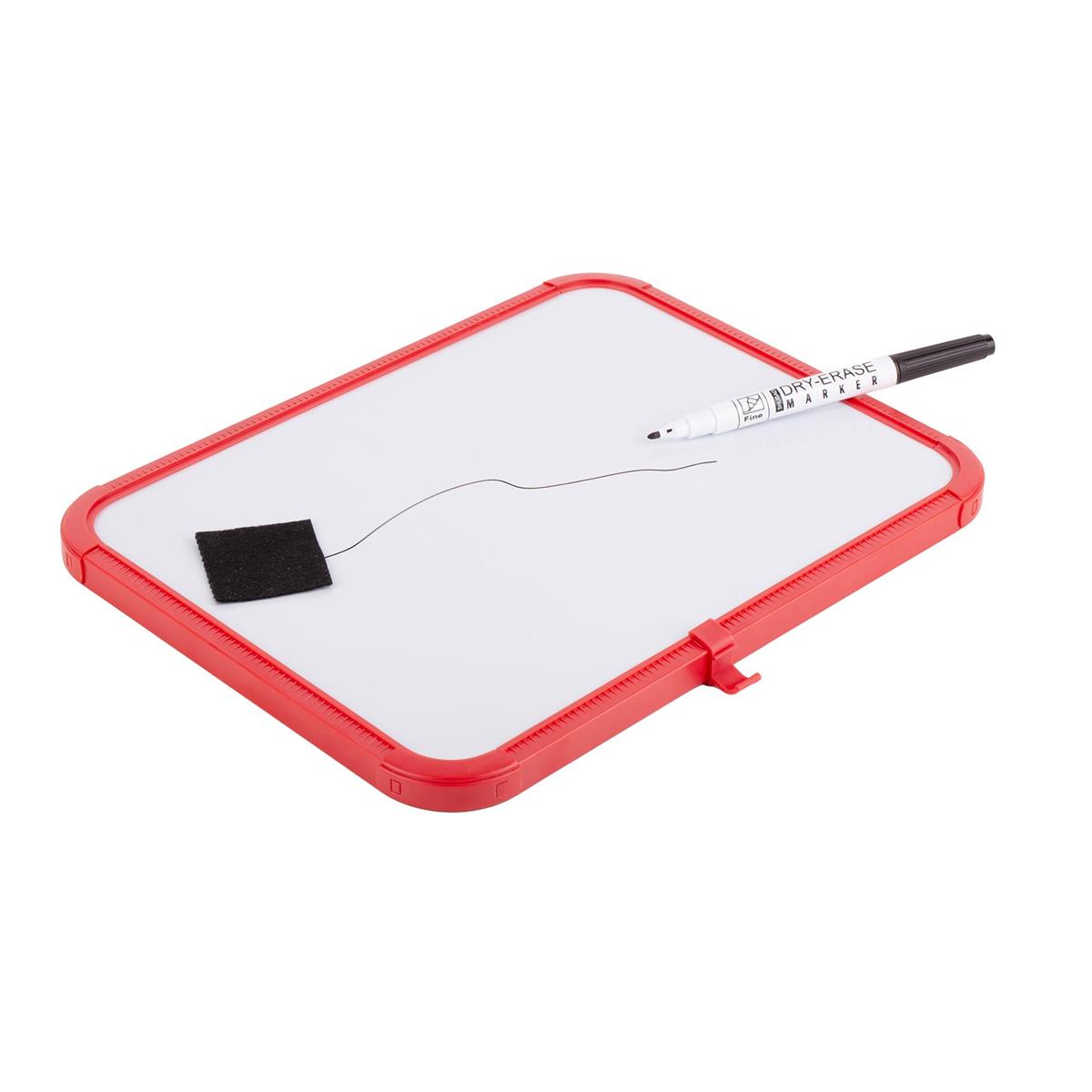 O.WKs. 11" x 8.5" White Board with Marker & Eraser, 2 colors