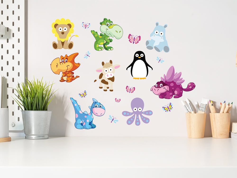 Craft Decor: 11.8"x15.75" Wall Art Clear H) Baby Animals