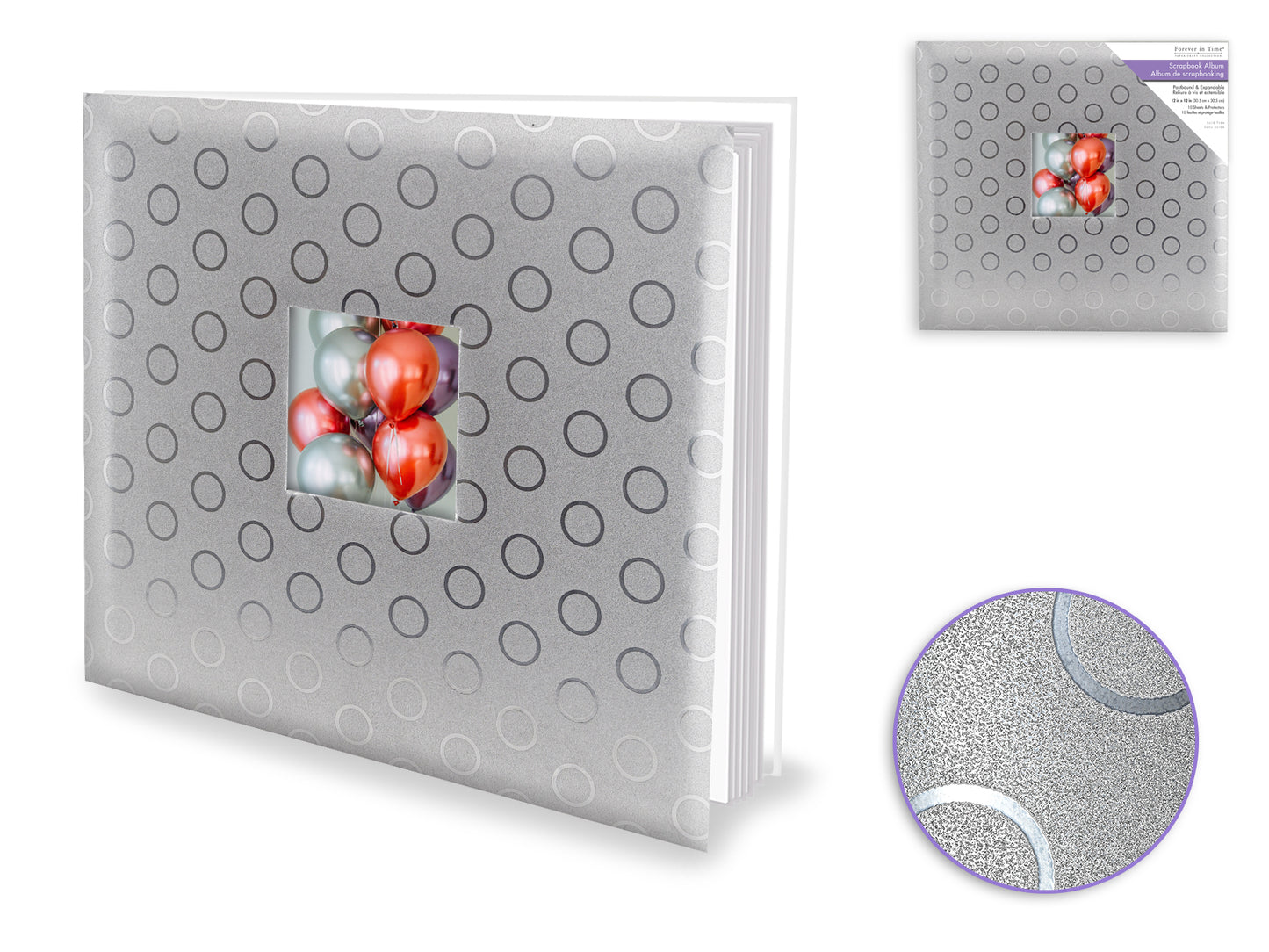 Scrapbook Album: 12"x12" PostBound w/10shts&prot E) Discotheque