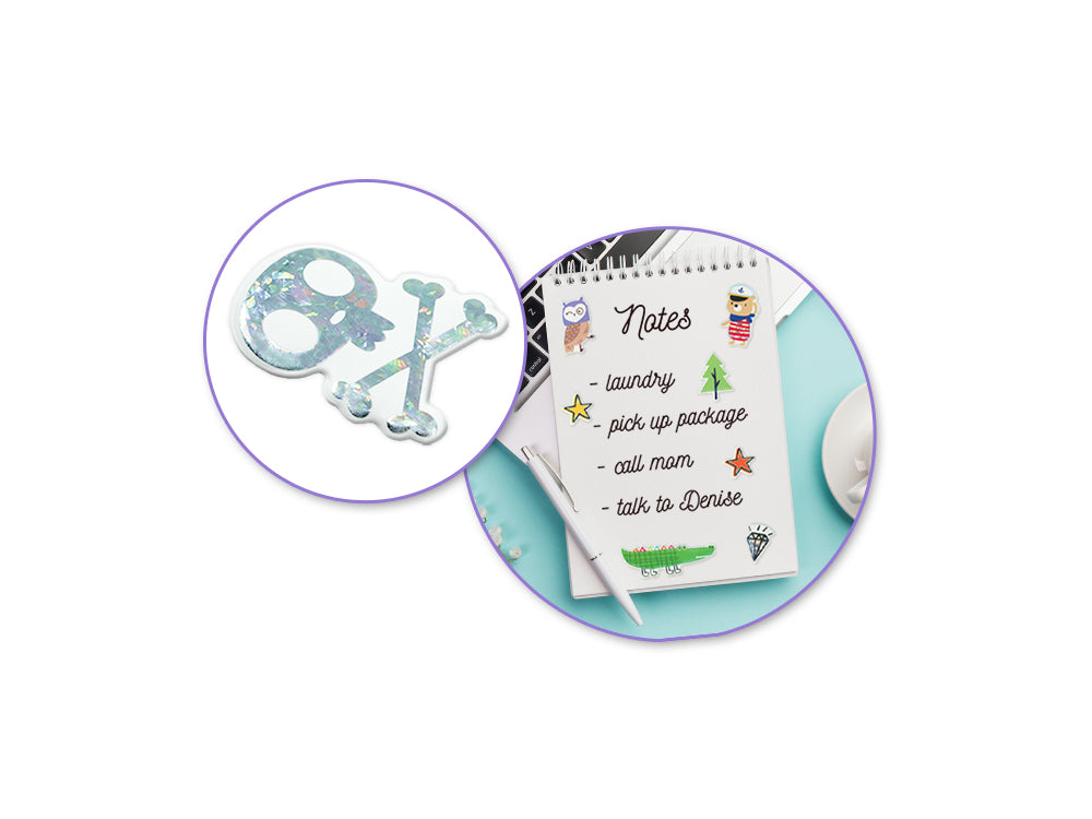 Paper Craft Sticker: 25cmx10cm 3D Puffy Foil F) Sea Pirate