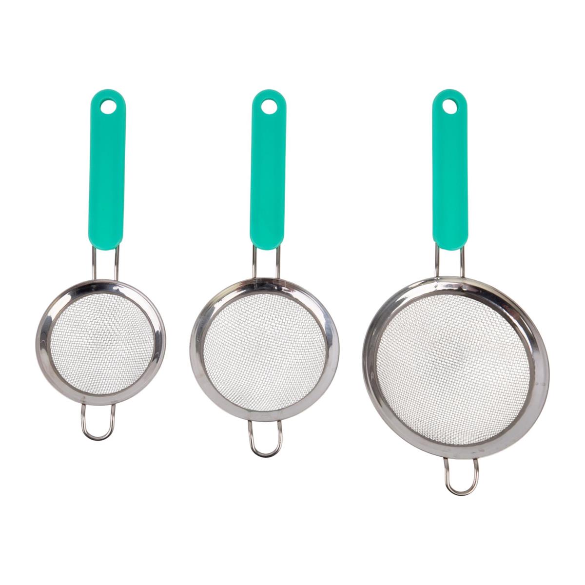 Luciano 3-pc S.S. Mesh Strainer Set 2.5"/3"/3.5", t.o.c. (CS)