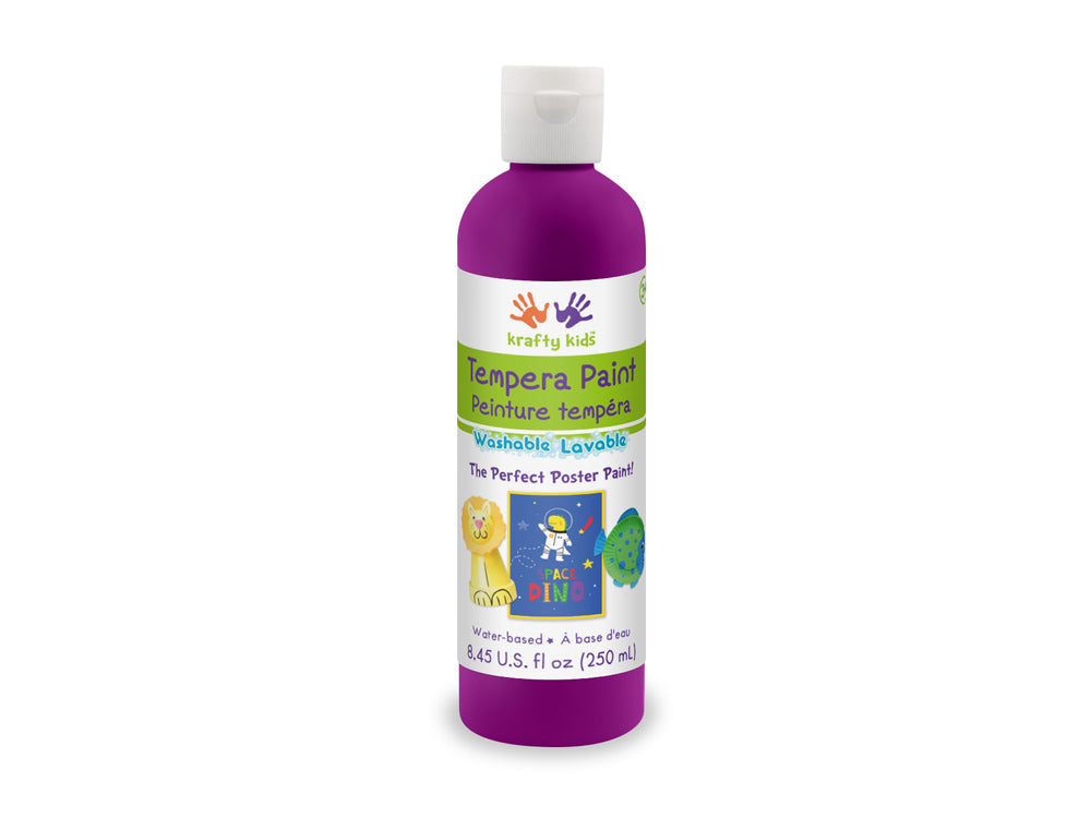 Krafty Kids Paint: 250ml Tempera (8.45oz) F) Purple
