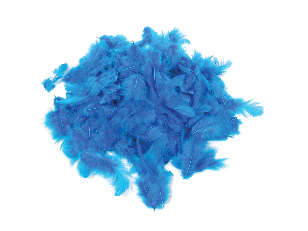Feather Craft: 12g Craft Feathers 2"-3.5" B) Blue