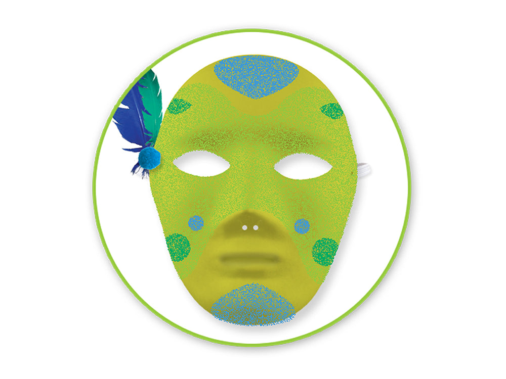 Krafty Kids: 'Diy' Mask W/Elastic Band G) Male Full Face