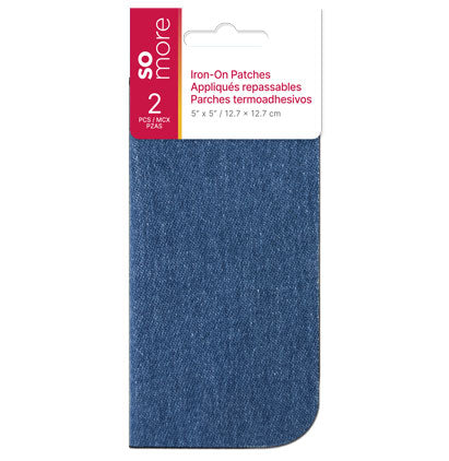 SOMORE DENIM PATCHES FADED BLUE