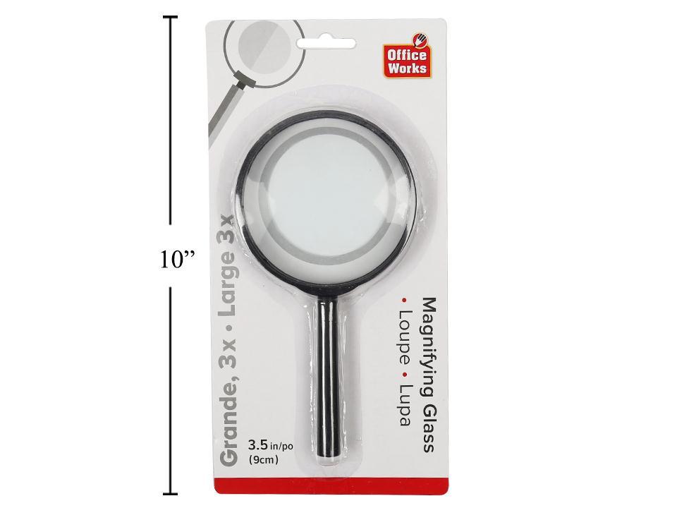 O.WKs. 90mm Magnifying Glass with Glass Lens, b/c