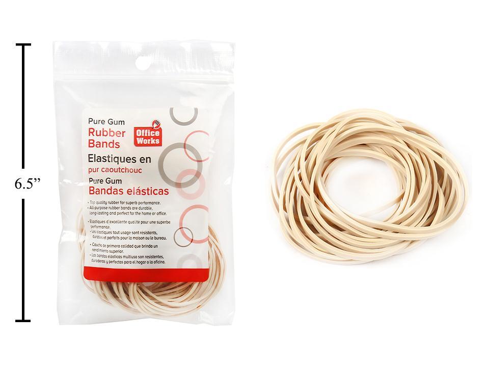 O.WKs. #33 Rubber Bands, 1.5oz, zip lock bag