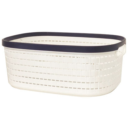 OVAL PP BASKET-WHITE -S 24.5*17*12.5