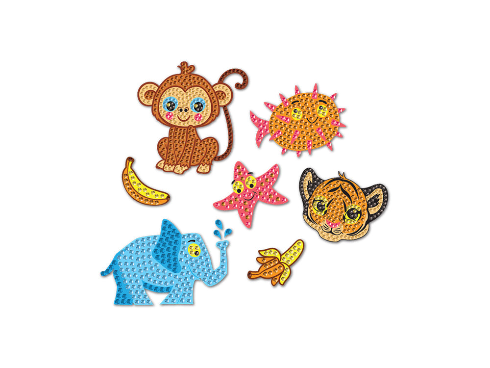 Krafty Kids Kit: Diamond Painting DIY Sticker Kit B) Creature Fun