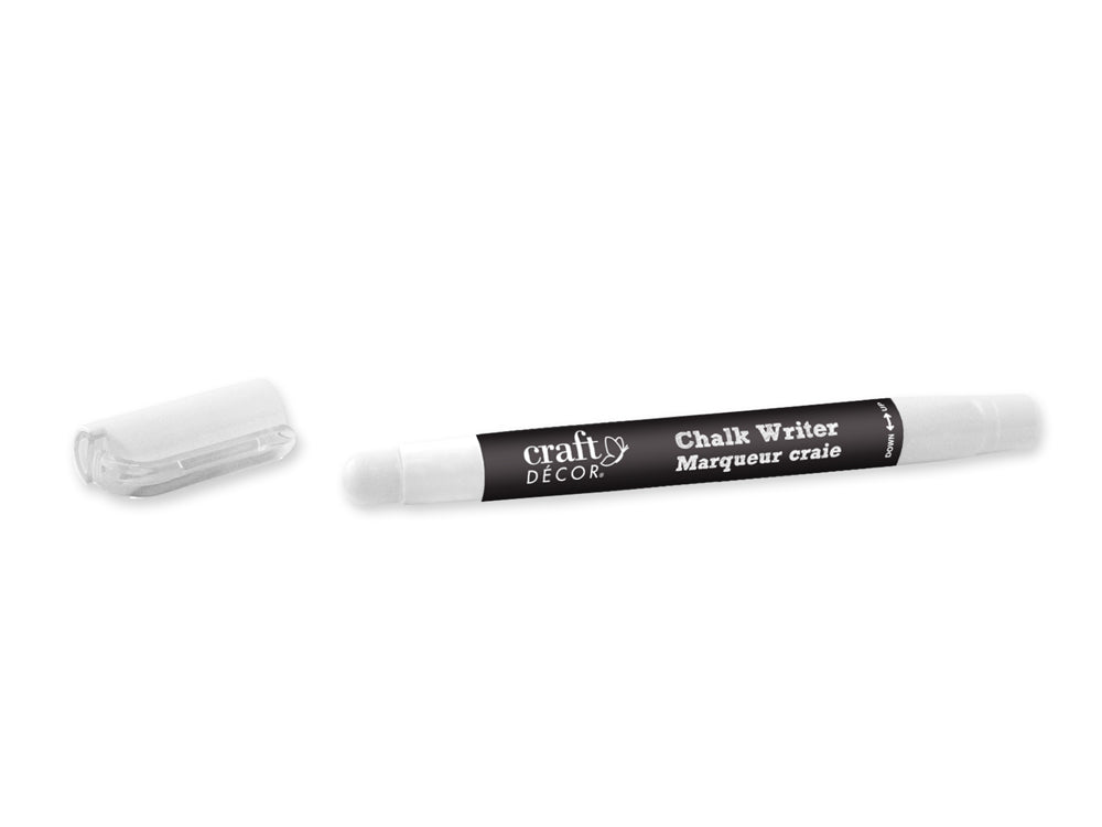 Craft Decor: Chalk Writer Blister-Carded E) White