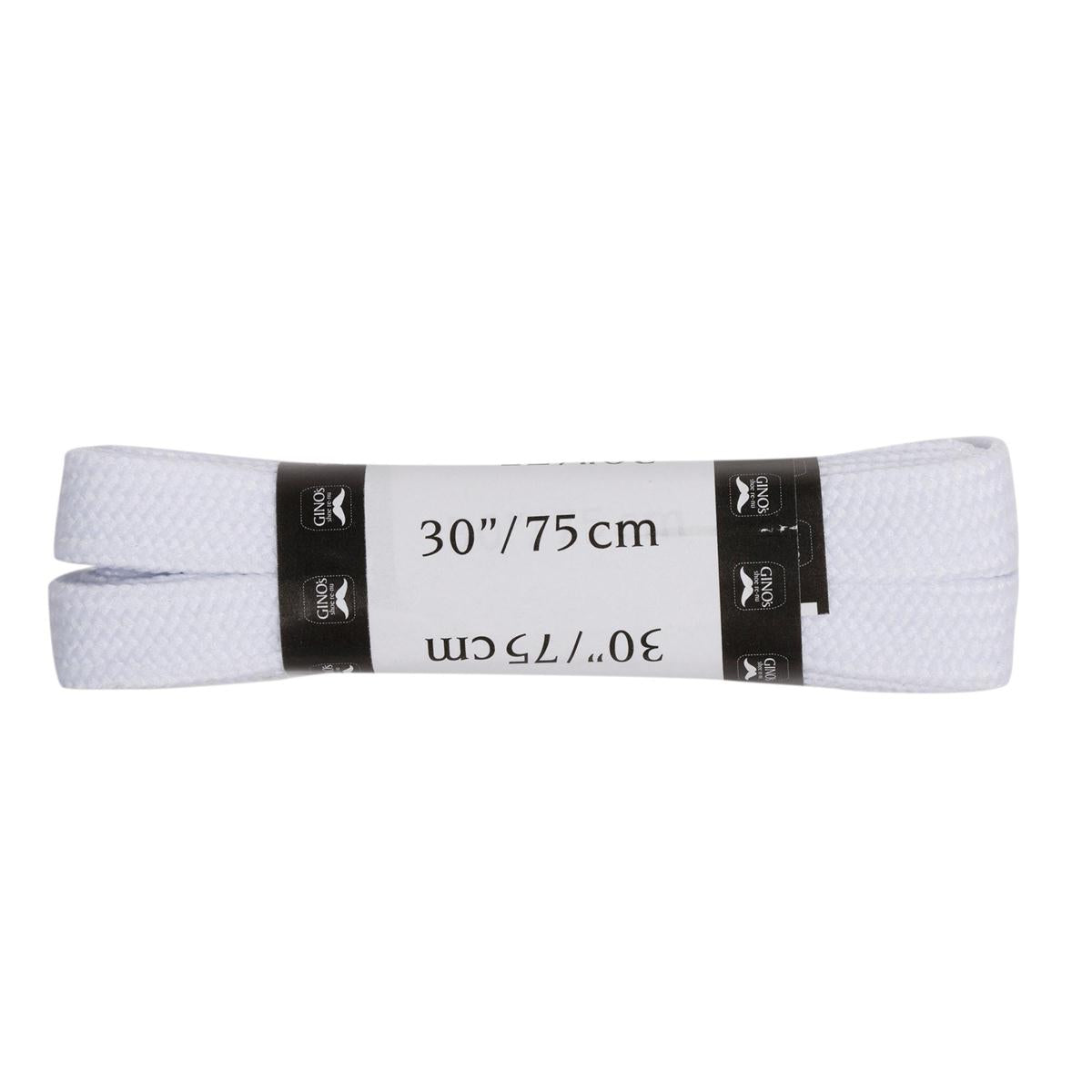 Gino's 30" Sport Laces, White, B/C