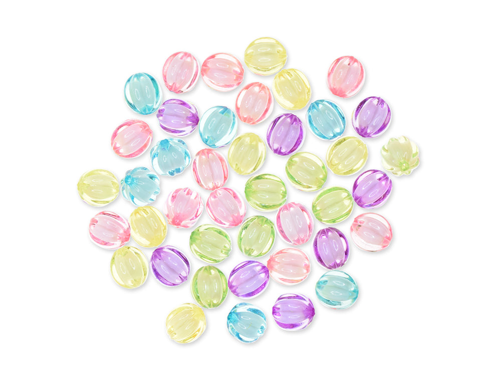 Plastic Fashion Beads: 42-45pc Multi-Packs F) Watermelon Pastel