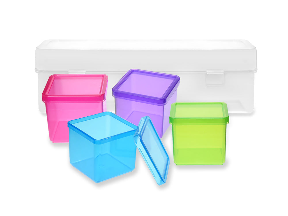 Craft Storage: Mini Organizer Box Set 4pc in Lrg Box 24x6x5.2cm